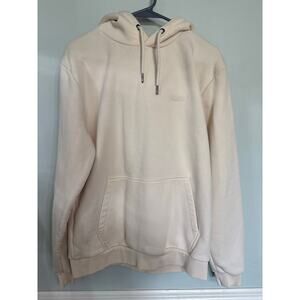 Snipes Cream Pullover Hoodie Women’s Medium Minimal Logo Streetwear